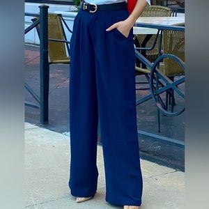 On sale!!! Classic high waist navy pants size small to medium